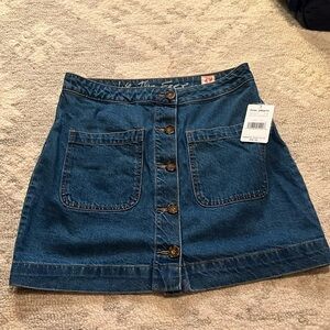 Free people denim skirt